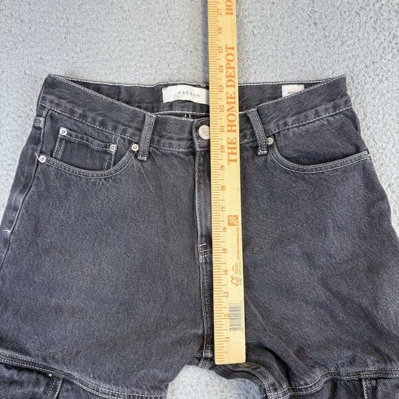 PacSun Jeans Men’s 31x32 Baggy Relaxed Black Faded Wash Cargo Grunge Punk Skate - Picture 9 of 14
